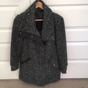 Topshop tweed/boucle winter coat